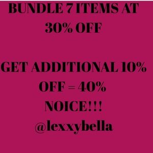 40% off on everything.